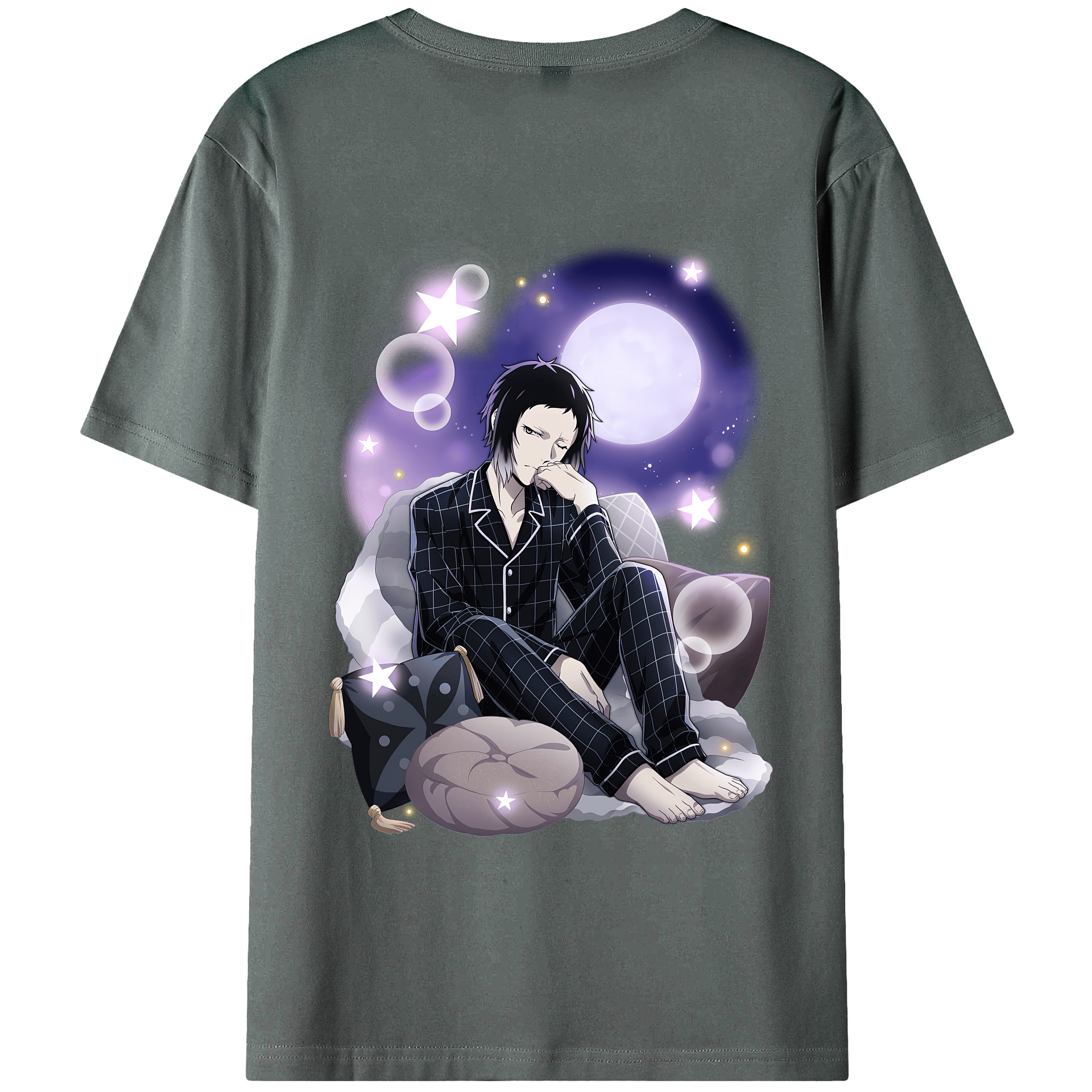 （画像用） 文豪ストレイドッグス Bungo Stray Dogs 綿100％半袖Tシャツ（背面プリント）